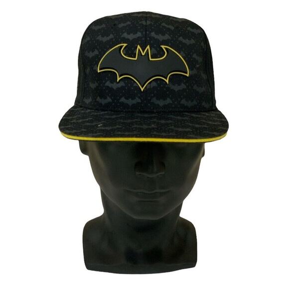 Batman 80th Anniversary Ball Cap Black Adjustable Outdoor Snapback Skater HatNEW - Picture 1 of 10